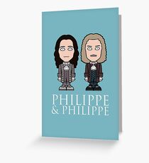 Monsieur and the Chevalier Greeting Card
