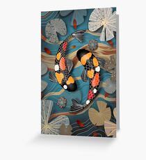 Koi Watergarden Greeting Card