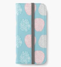 Brainy Pastel Pattern (Awesome Pastel Brains) iPhone Wallet/Case/Skin