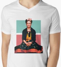 Frida Kahlo Vogue Men's V-Neck T-Shirt