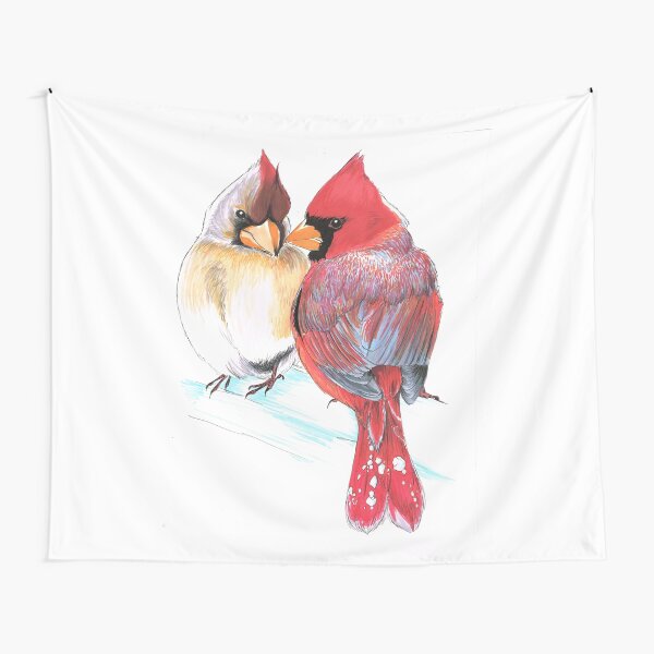 Northern Cardinals Tapestry