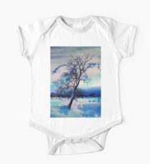 Tree in the snow One Piece - Short Sleeve