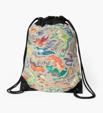 Mini dragon compendium Drawstring Bag