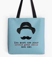 Agatha Christie: Hercule Poirot - Little Grey Cells (Light Blue) Tote Bag