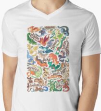 Mini dragon compendium Men's V-Neck T-Shirt