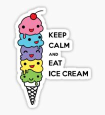 Keep Calm and Eat Ice Cream 1 Sticker