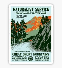 Vintage Travel Poster - Great Smoky Mountains National Park Sticker