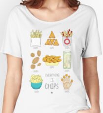 Everything Is Chips Women's Relaxed Fit T-Shirt