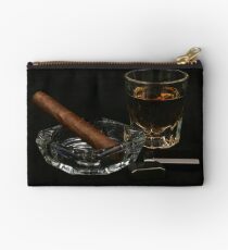 Cigars and accessories on a black background Studio Pouch