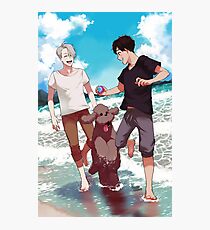 Beach day with Makkachin Photographic Print