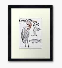 Great Blue Heron Framed Print
