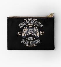 Escape Reality Play Games Retro Vintage Distressed Design Studio Pouch
