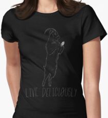 wouldst thou like to live deliciously? Women's Fitted T-Shirt