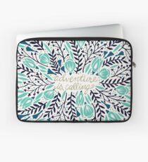 Adventure is Calling – Navy & Mint Palette Laptop Sleeve