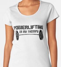 Powerlifting Therapy Women's Premium T-Shirt