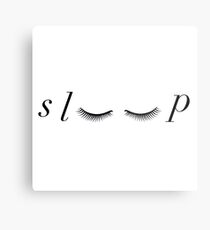 Schlaf Wimpern Text / Typografie Metallbild