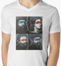 NINJA TURTLES RENAISSANCE Men's V-Neck T-Shirt