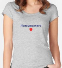 Just Married Honeymoon Tee - Honeymooners T-Shirt Women's Fitted Scoop T-Shirt