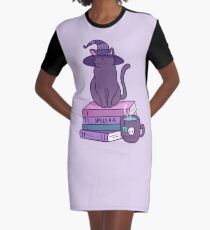 Feline Familiar Graphic T-Shirt Dress