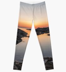 Spring Sunset at Plum Cove Beach Leggings