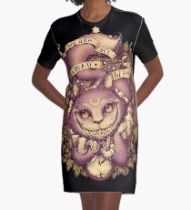 CHESHIRE CAT Graphic T-Shirt Dress