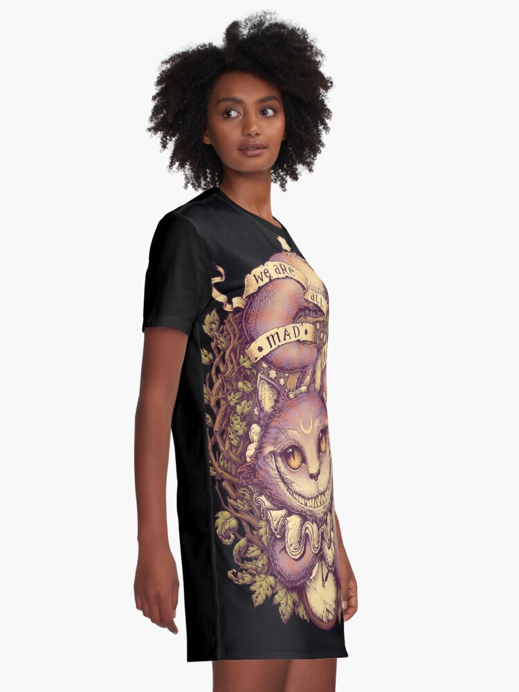 Alternate view of CHESHIRE CAT Graphic T-Shirt Dress