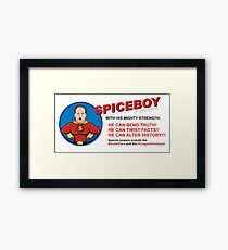 Spicy Boy Framed Print
