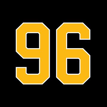 Ninety-Six Jersey Number Sports 96 Sticker for Sale by