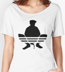 squatting gopnik logo Women's Relaxed Fit T-Shirt