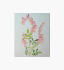Pink Tiny Flowers Art Board