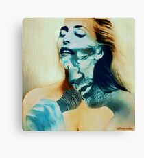 Gillovny collage in oil colors Canvas Print