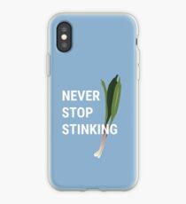 Never Stop Stinking | Wild Leek Ramps Design iPhone Case