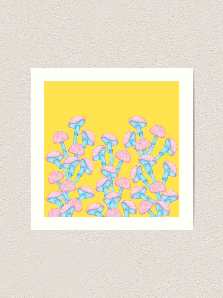 Alternate view of The Garden of Wonderland Mushroom Art Print