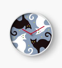 Cat Quartet Clock