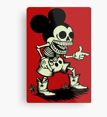 Skull mouse Metal Print