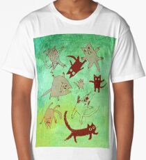 levitating kitties Long T-Shirt