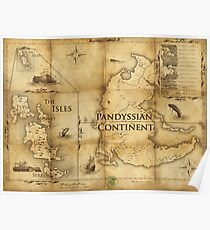 Map of Pandyssia, The Empire of the Isles, and The Months: Dishonored/Dishonored 2 Map Poster