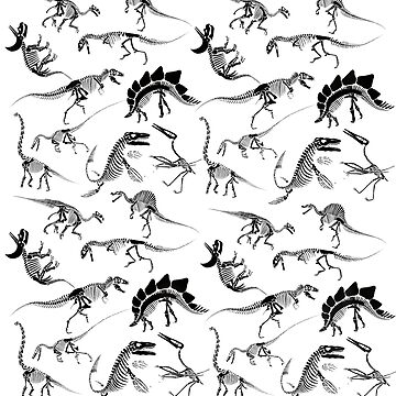 Artwork thumbnail, Dinosaur Skeleton Diagrams by JJJericho