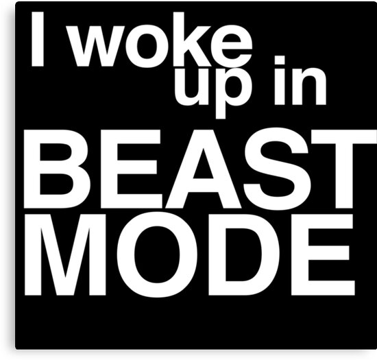 I woke up in BEAST MODE - Big Sean - Bounce Back" Canvas Prints by ...