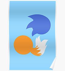 Sonic and Tails (blue) Poster