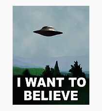 The X Files - I want to believe Photographic Print