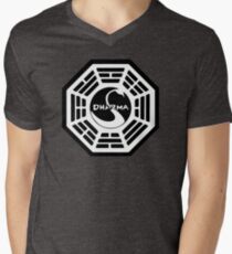 Dharma Initiative - The Swan Station Logo (Lost TV Show) Men's V-Neck T-Shirt