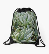 Pattern of Plants Drawstring Bag