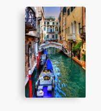 Venice Canal Canvas Print