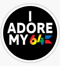 I Adore My 64 Sticker