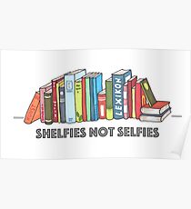 Póster Shelfies No Selfies