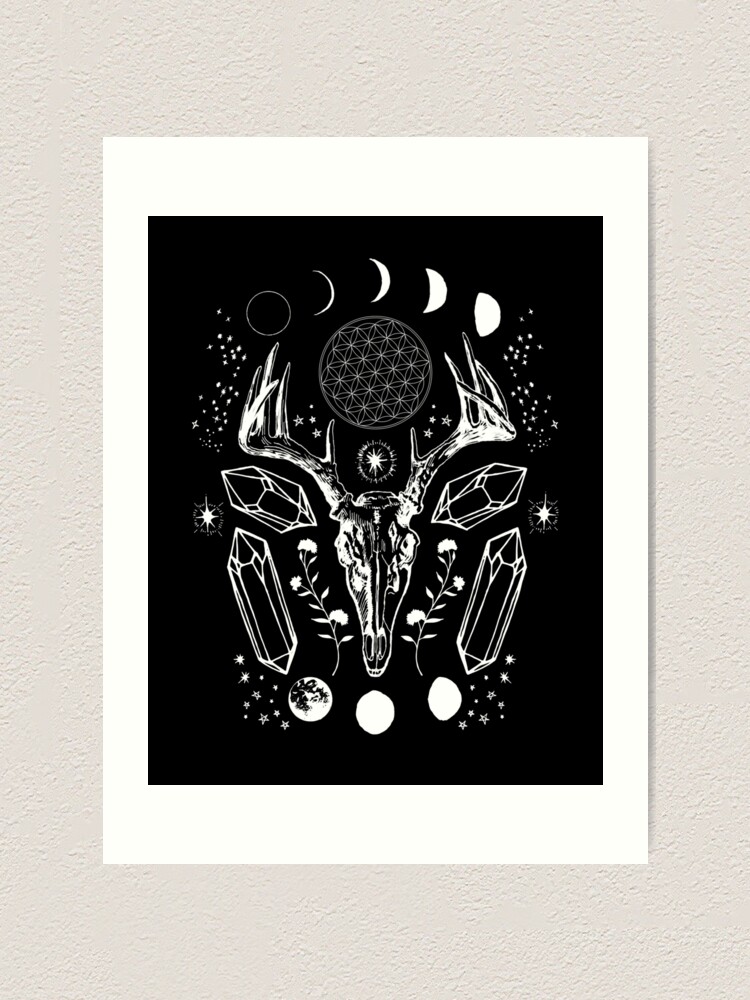 Alternate view of Crystal Moon. Art Print