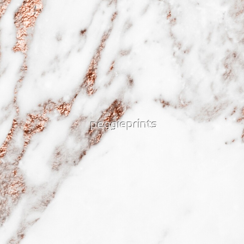 Rose Gold Marble with Veins