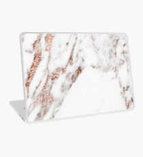 Rose gold vein marble Laptop Skin