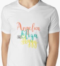 ARBEIT! T-Shirt mit V-Ausschnitt